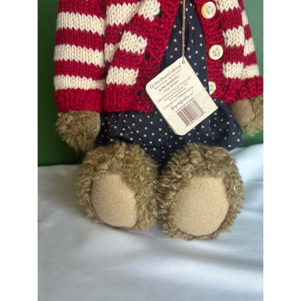 Boyds Bears Gloria Bearsevelt T.J. Best Dressed Collection Plush 912631 NWT - Picture 7 of 11
